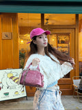 CULTIVATOR YS-24111 Mini Boston Bag Pink - Model Sideways Pose