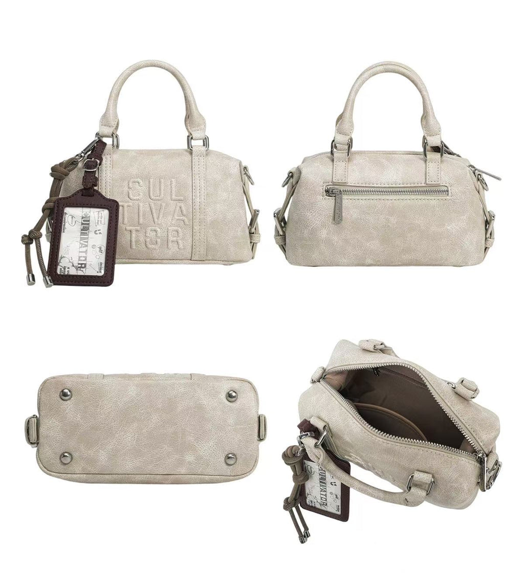 CULTIVATOR YS-24111 Mini Boston Bag White - Studio Angles